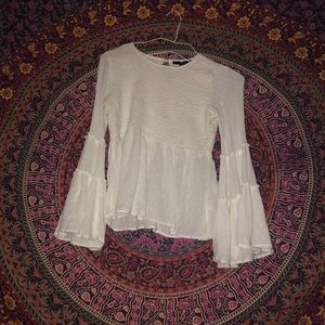 White bell sleeve top!
